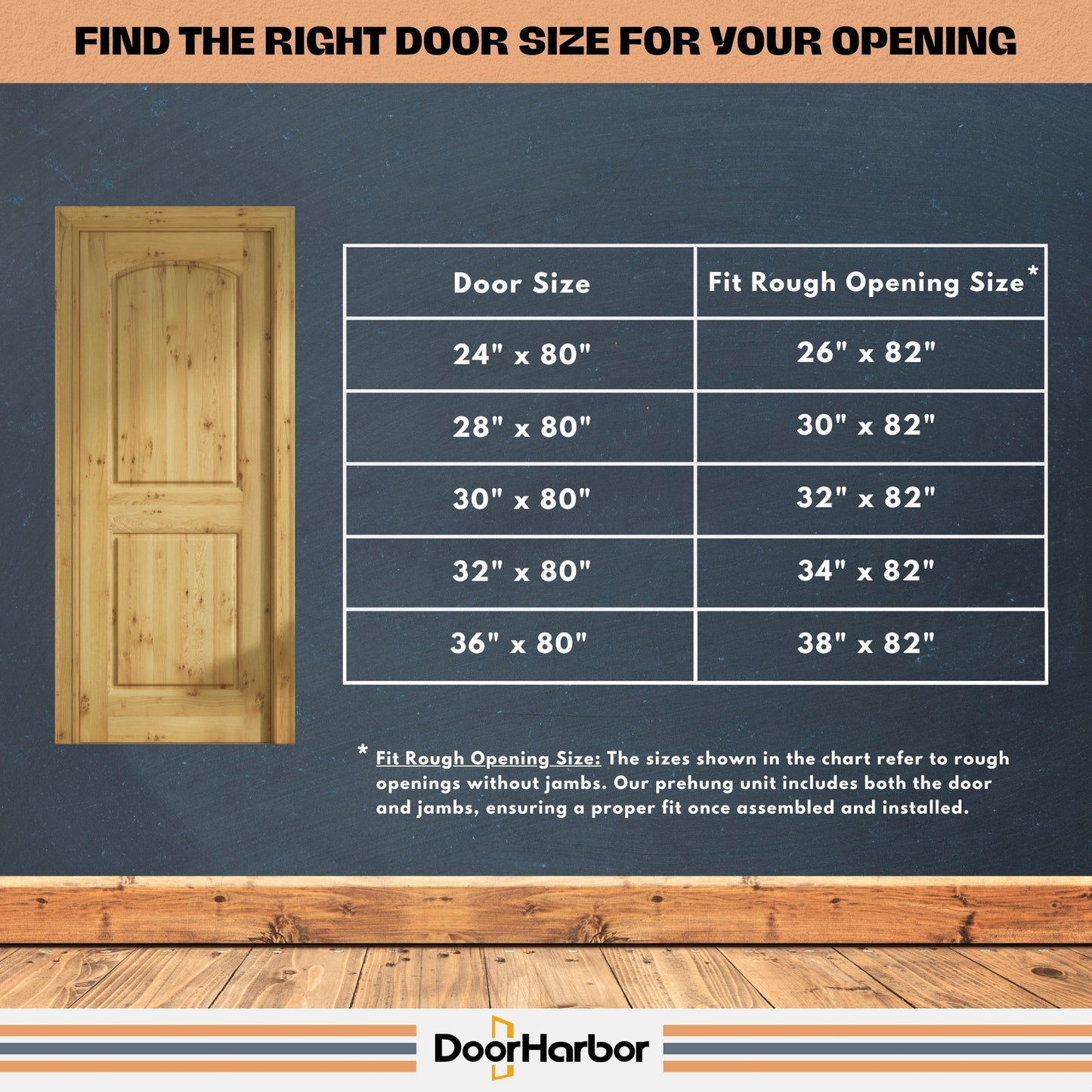 2-Panel Arch Design Interior Door, Engineered Alder Veneer Finish, Solid Core