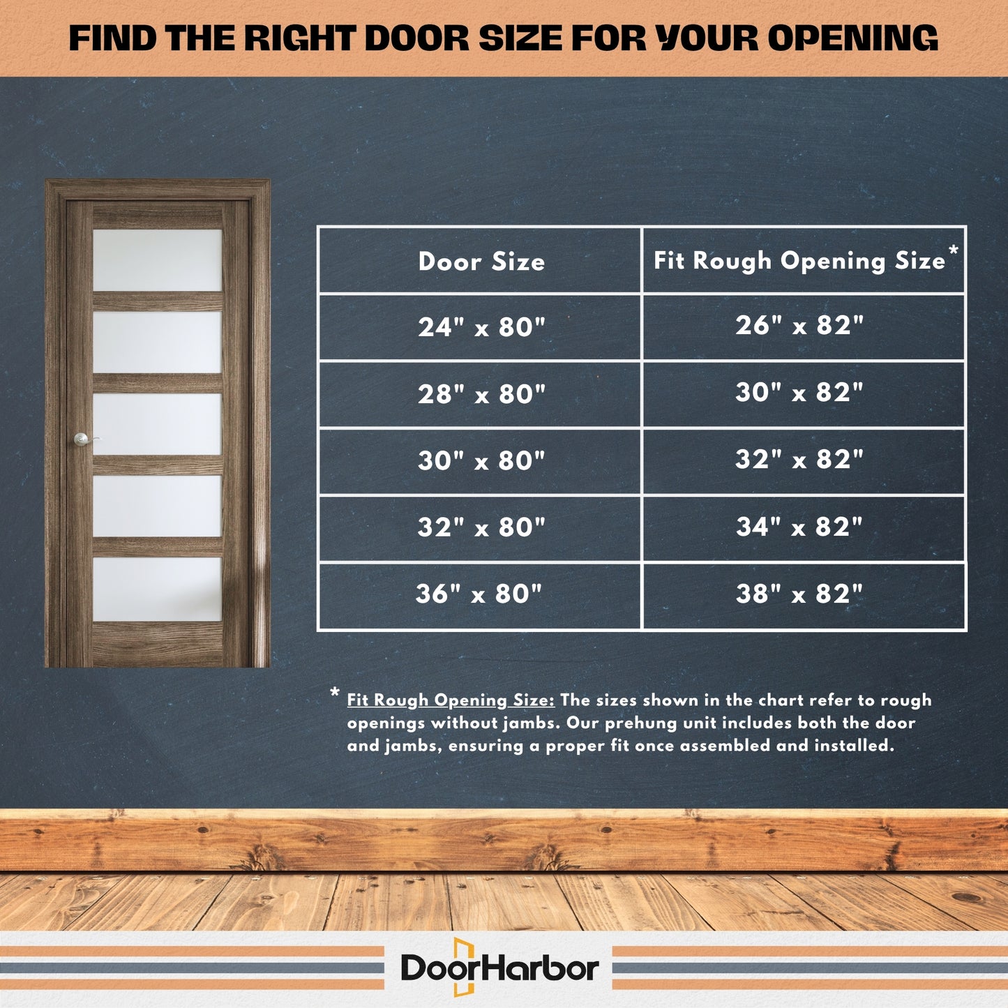 5-Lite Frosted Glass Design Interior Door, Engineered Walnut Veneer Finish, Solid Core