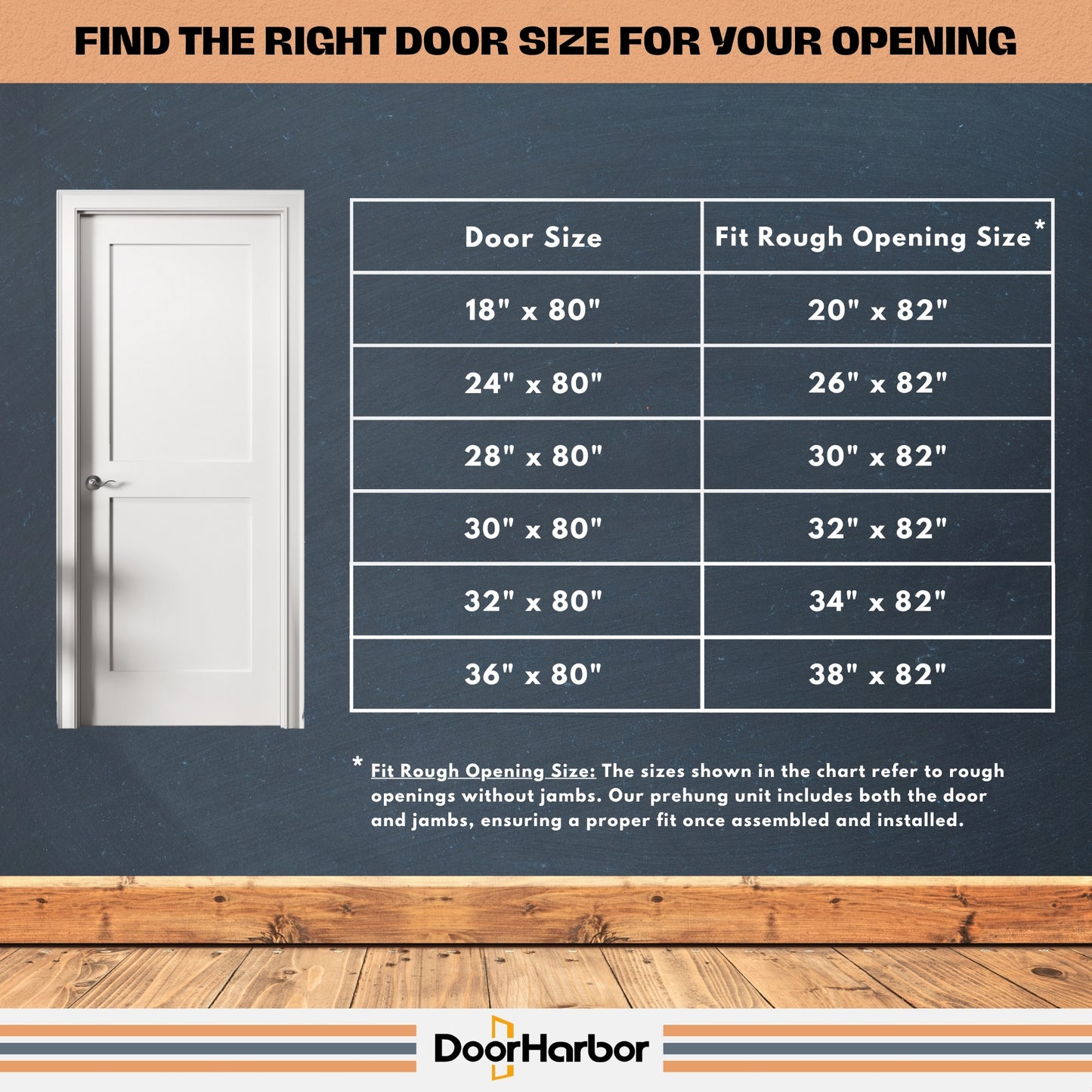 2-Panel Shaker Design Interior Door, White Primed, Hollow Core