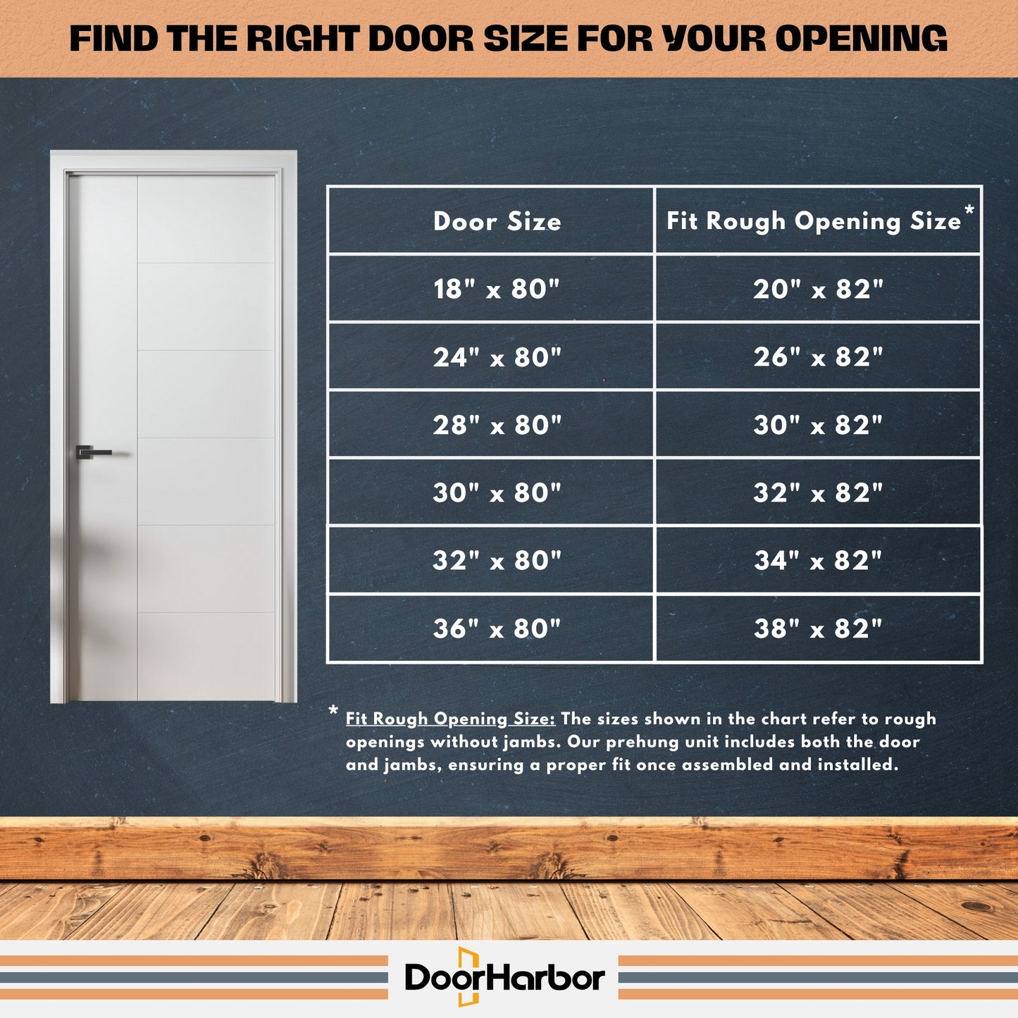 Prehung Interior Door, Berkley Flush Design, White Primed, Solid Core, with Jambs Kit, Black or Satin Nickel Hinges, and Pre-Drilled Lock & Hinge Holes