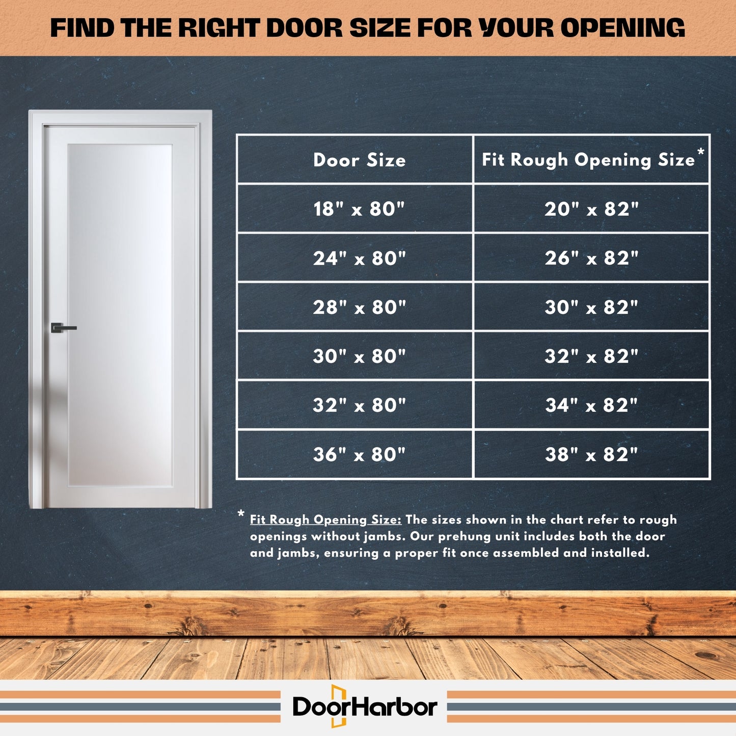 Prehung Interior Door, 1-Lite Frosted Glass Design, White Primed, Solid Core, with Jambs Kit, Black or Satin Nickel Hinges, and Pre-Drilled Lock & Hinge Holes