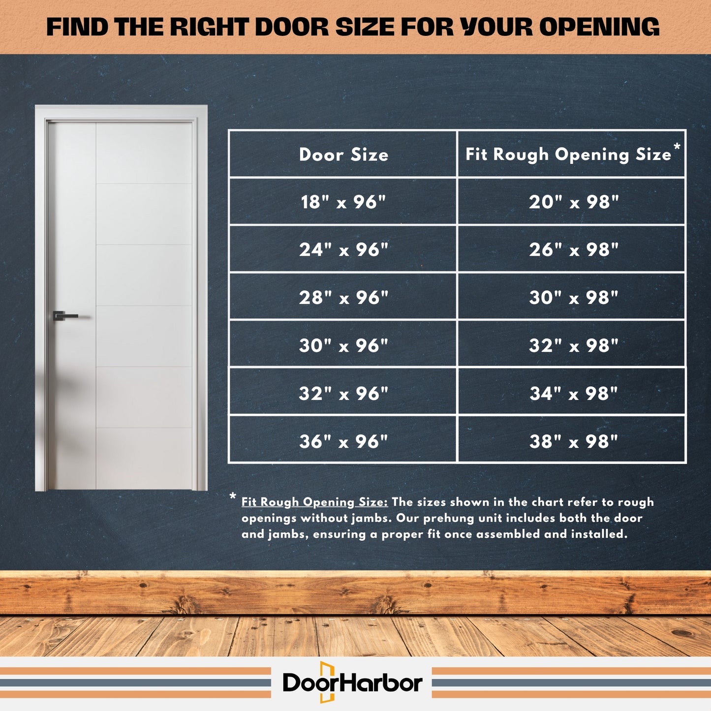 Prehung Interior Door, Berkley Flush Design, White Primed, Solid Core, with Jambs Kit, Black or Satin Nickel Hinges, and Pre-Drilled Lock & Hinge Holes